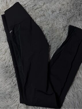 1st Phorm Black Mesh Inset High Waisted Full Length Leggings Size Small